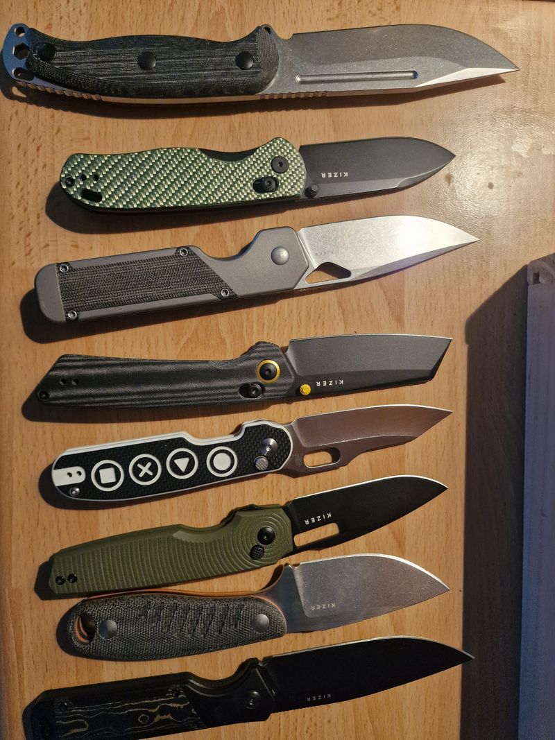 Drop Bear 2.97 inch NitroV Blade Green Carbon Fiber Handle V3619A4