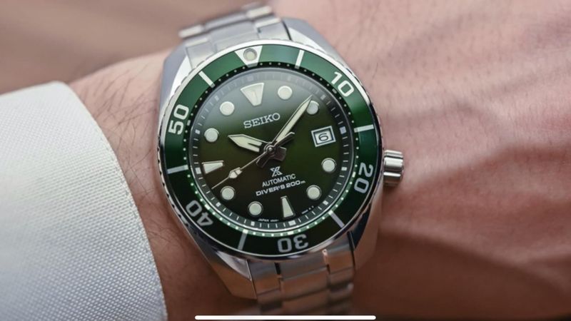Seiko prospex 自動巻き　グリーン Diver Scuba ダイバーズウォッチ セイコー プロスペックス