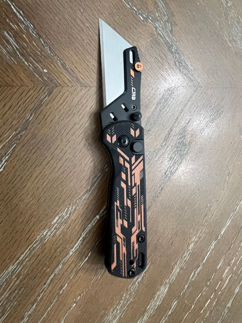 CJRB Shale J1943 AR-RPM9 Steel Blade G10 Handle Folding Knives