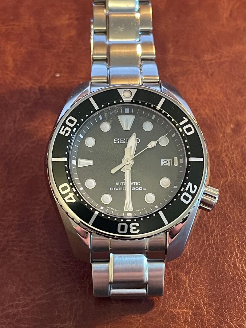 【ほぼ未使用品】SEIKO PROSPEX SBDC081 SUMO Seiko Prospex 200M Automatic Black Sumo Sapphire 3rd Gen Ref