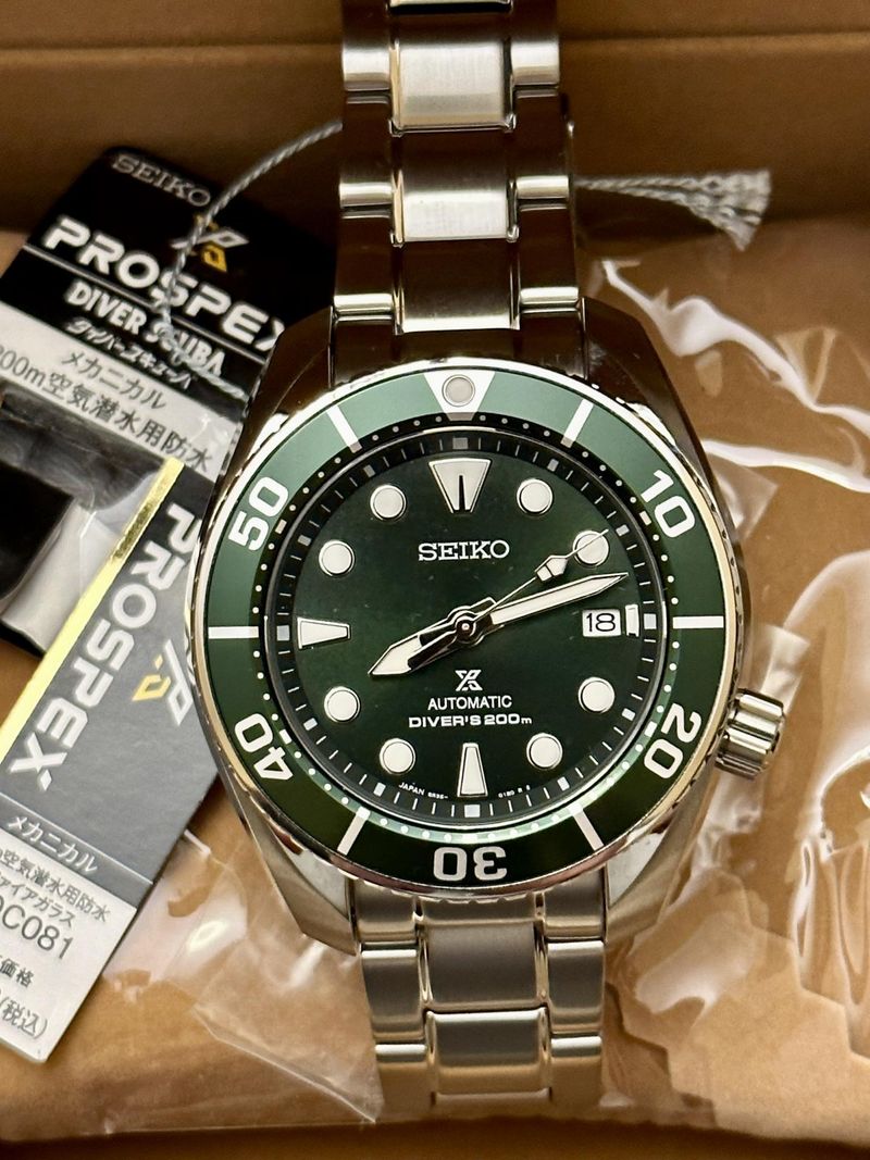 【ほぼ未使用品】SEIKO PROSPEX SBDC081 SUMO Seiko Prospex SBDC081 Sumo Green Automatic Mechanical Watch