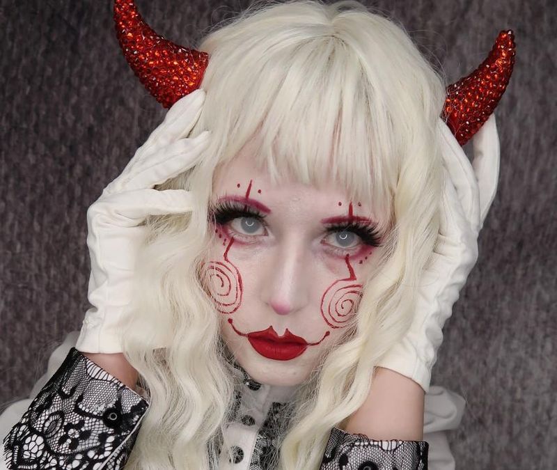 【鬼レア】AIMEZ-VOUS LES YEUX NOIRS? ／SWEET Kingdom Colored Contacts for Zombie Cosplay | Halloween